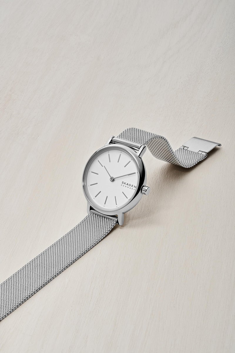 Skagen Women's Signatur Lille Two-Hand Silver Stainless Steel Mesh Band Watch (Model: SKW2692) - Image 4